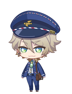 Kazunari Miyoshi "Party People Postman" Chibi (from the My dear postman Scouting Event) | Source: Yaycupcake